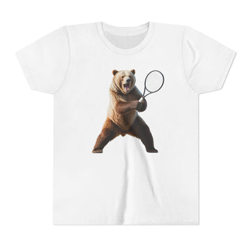 Spirit Bear Tennis Player Kids Tee