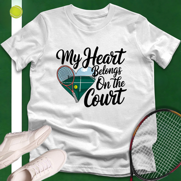 My Heart Belongs On The Court T-Shirt