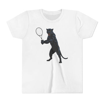 Black Panther Tennis Player Kids Tee