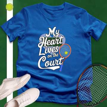 My Heart Lives On The Court T-Shirt