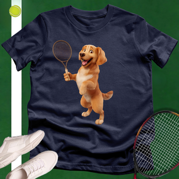 Golden Retriever Playing Tennis T-Shirt