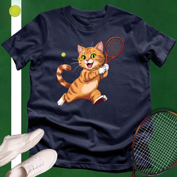 Golden Tennis Kitty T-Shirt