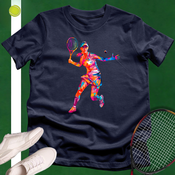 Colorful Tennis Motion T-Shirt