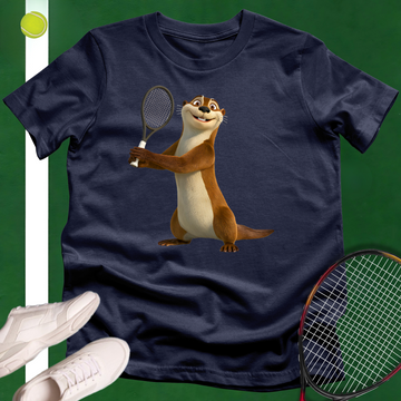 Happy Tennis Otter T-Shirt