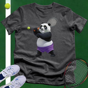 Panda Tennis Player T-Shirt