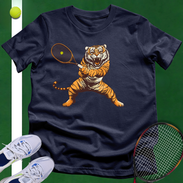 Tiger On The Court T-Shirt