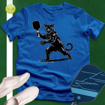 Black Panther Pickleball Player T-Shirt