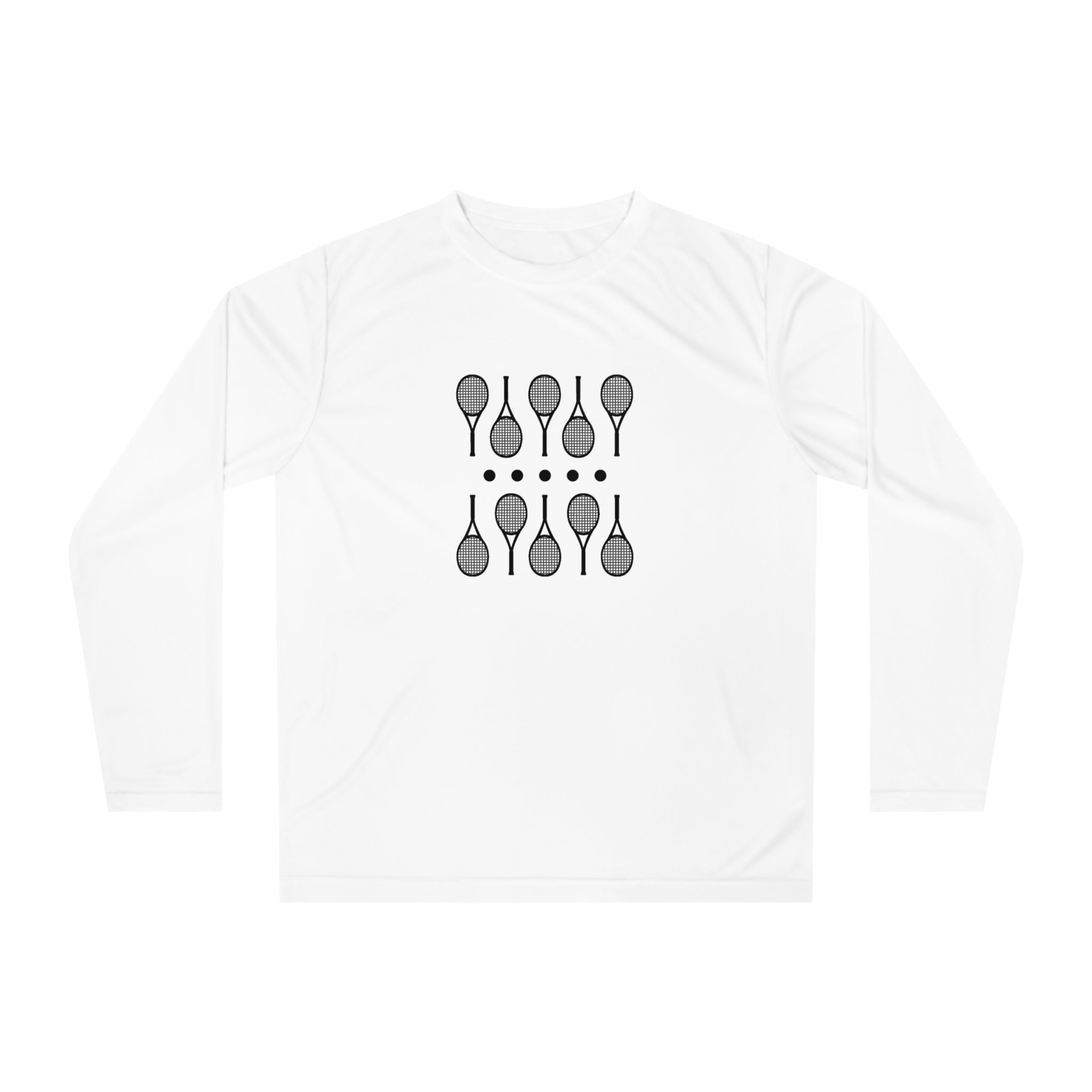 Black Racquets Long Sleeve Tee