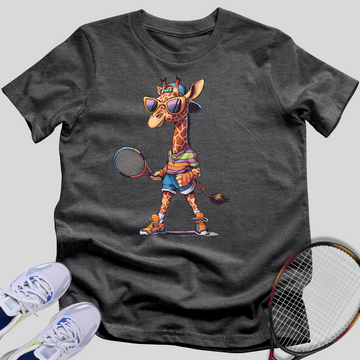 Cool Tennis Giraffe T-Shirt