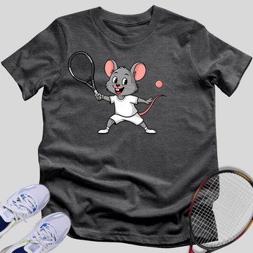 Gray Tennis Mouse T-Shirt