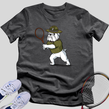 Devil Dog Tennis Player T-Shirt