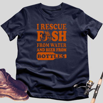 I Rescue Fish and Beer T-Shirt