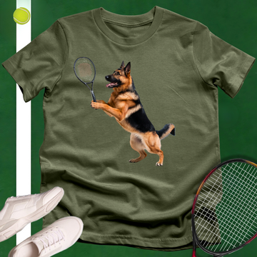 Tennis German Shepherd T-Shirt