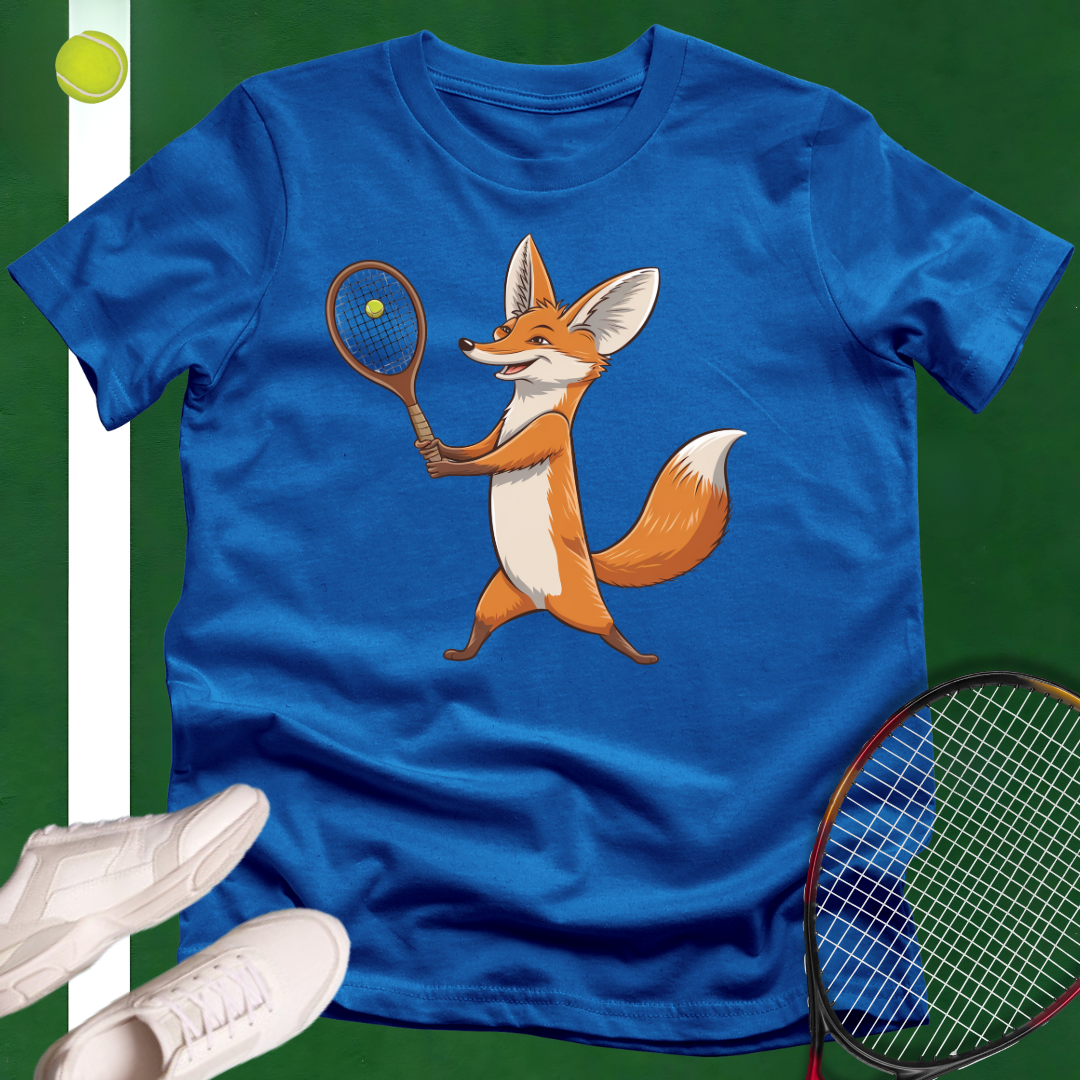 Tennis Fennec Fox T-Shirt