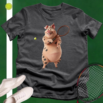 Piggy Tennis Player T-Shirt