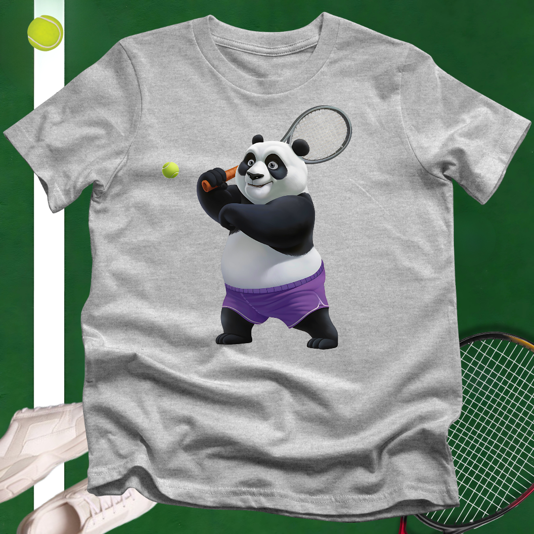 Panda Tennis Player T-Shirt