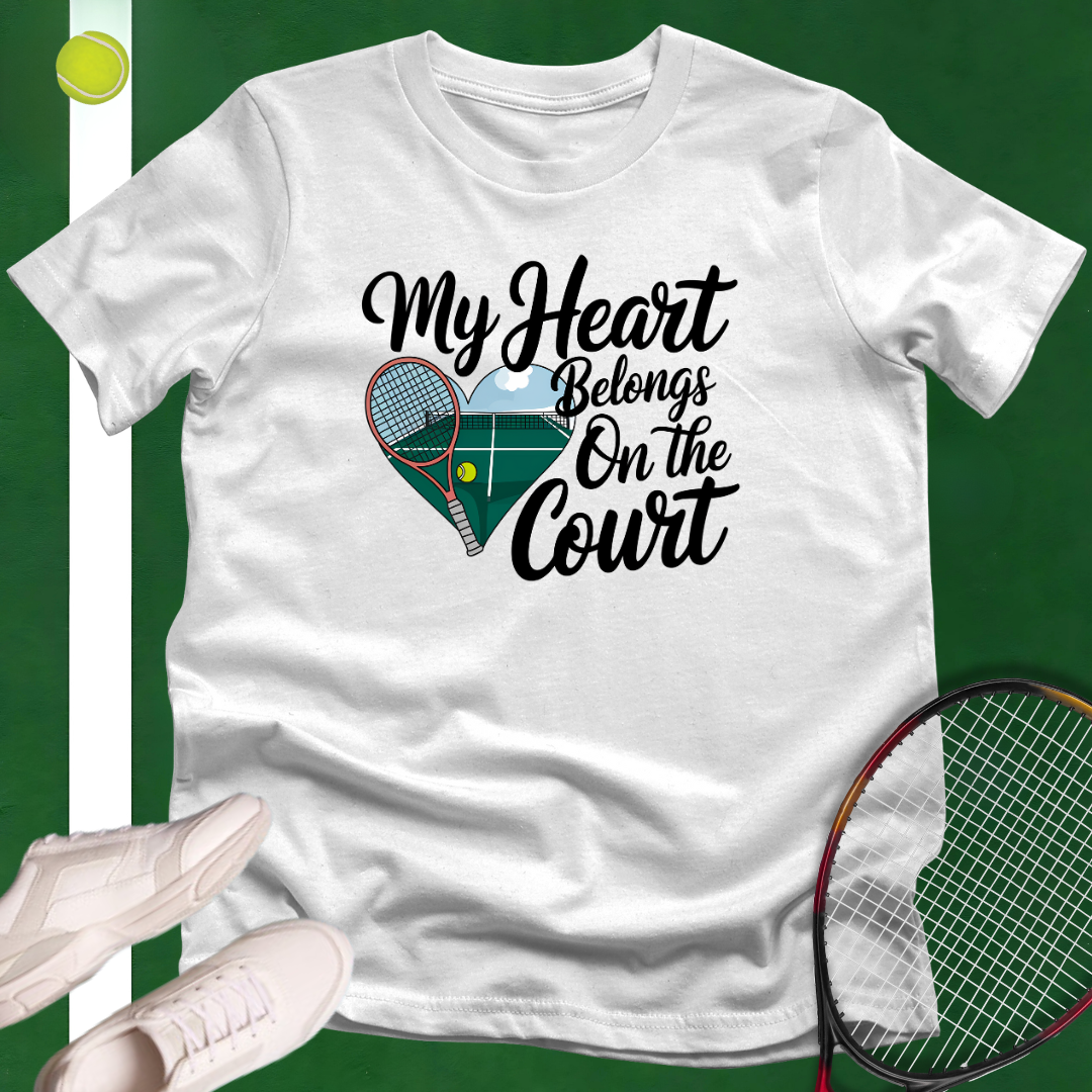 My Heart Belongs On The Court T-Shirt