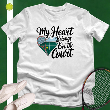 My Heart Belongs On The Court T-Shirt