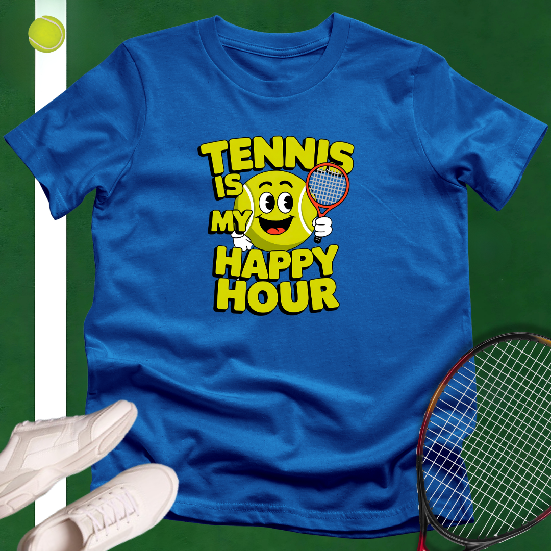 Tennis Is My Happy Hour T-Shirt