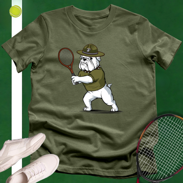 Devil Dog Tennis Player T-Shirt