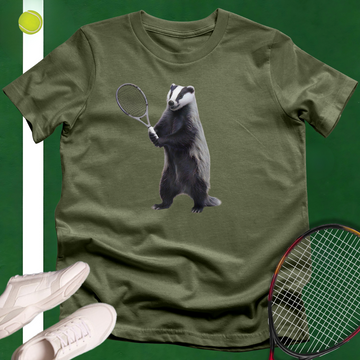 Badger Tennis Player T-Shirt