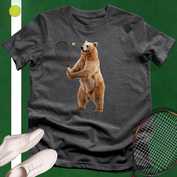 Brown Bear Tennis Player T-Shirt