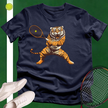 Tiger On The Court T-Shirt