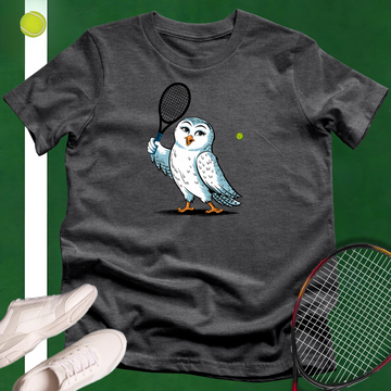 Snow Owl Tennis Player T-Shirt