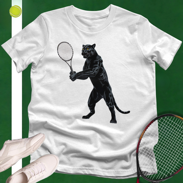 Black Panther Tennis Player T-Shirt