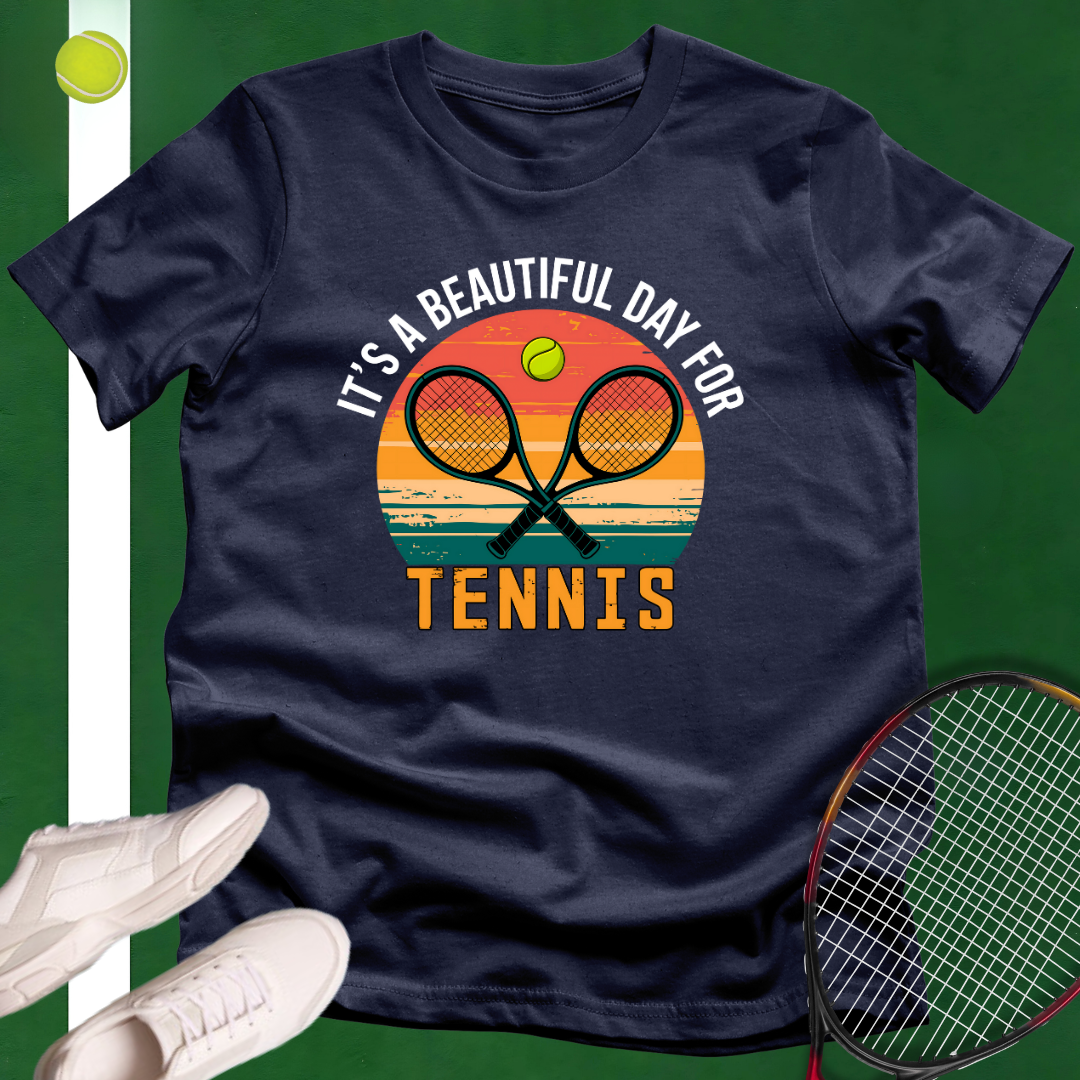 Beautiful Day for Tennis T-Shirt