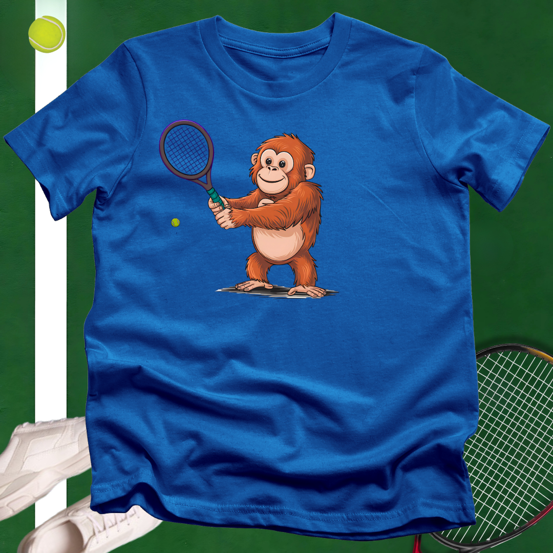 Little Orangutan Tennis Player T-Shirt