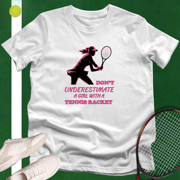 Girl With A Tennis Racket T-Shirt