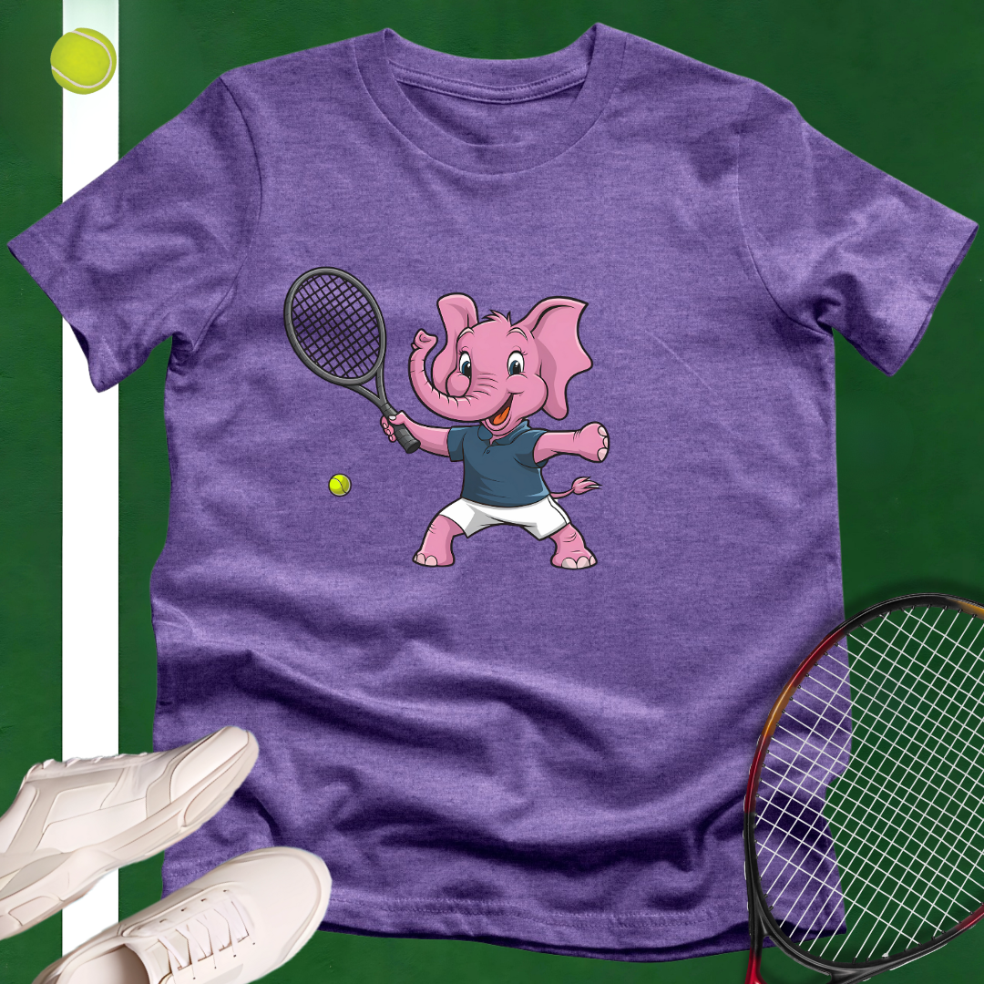 Little Elephant Tennis Player T-Shirt