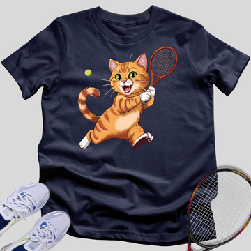 Golden Tennis Kitty T-Shirt
