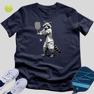 Pickleball Raccoon T-Shirt