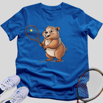 Wombat Tennis Player T-Shirt