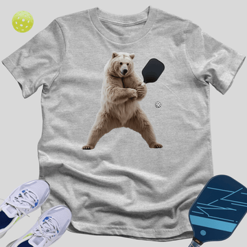 Spirit Bear Pickleball Player T-Shirt