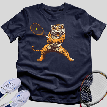 Tiger On The Court T-Shirt