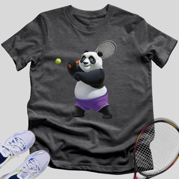Panda Tennis Player T-Shirt