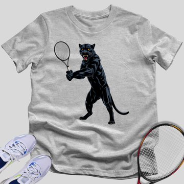 Black Panther Tennis Player T-Shirt