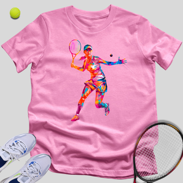Colorful Tennis Motion T-Shirt
