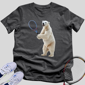 Polar Bear Tennis Player T-Shirt