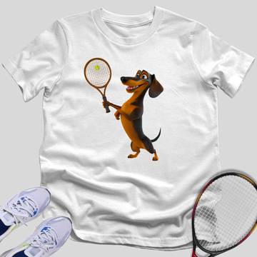 Tennis Dachshund T-Shirt