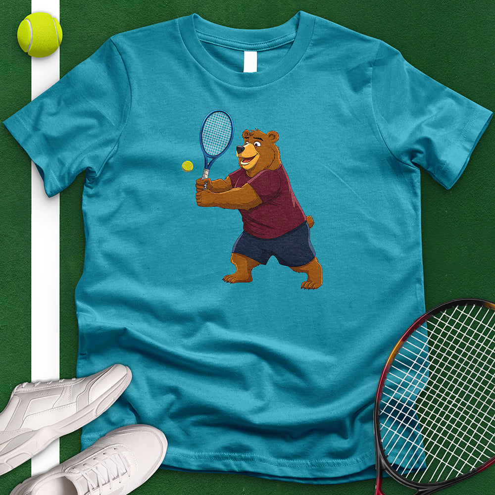 Happy Tennis Bear T-Shirt