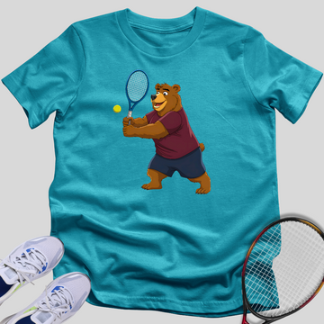 Happy Tennis Bear T-Shirt