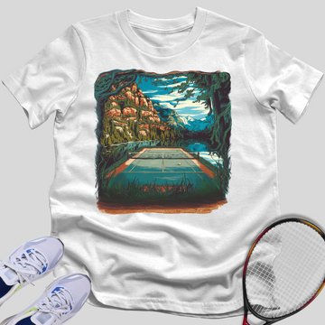 Peaceful Tennis Court T-Shirt