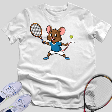 Brown Tennis Mouse T-Shirt