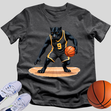 Black Panther Basketball Mode T-Shirt
