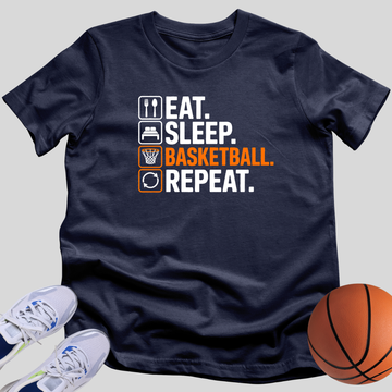 Eat, Sleep, Basketball, Repeat T-Shirt